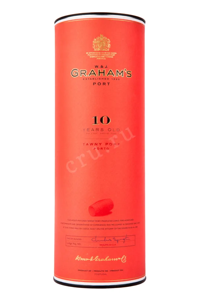 Подарочная коробка портвейна Грэмс Энджд Тони Порт 10 лет  0.75 л