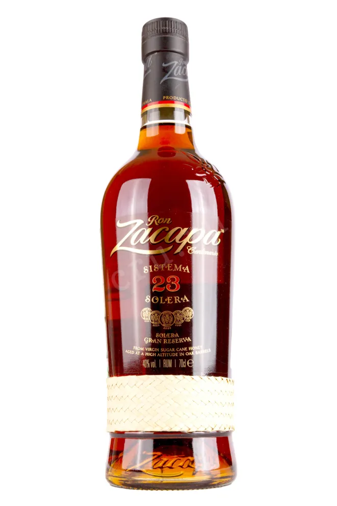 Бутылка Zacapa Centenario Solera Gran Reserva 23 in gift box + 2 glasses  0.7 л