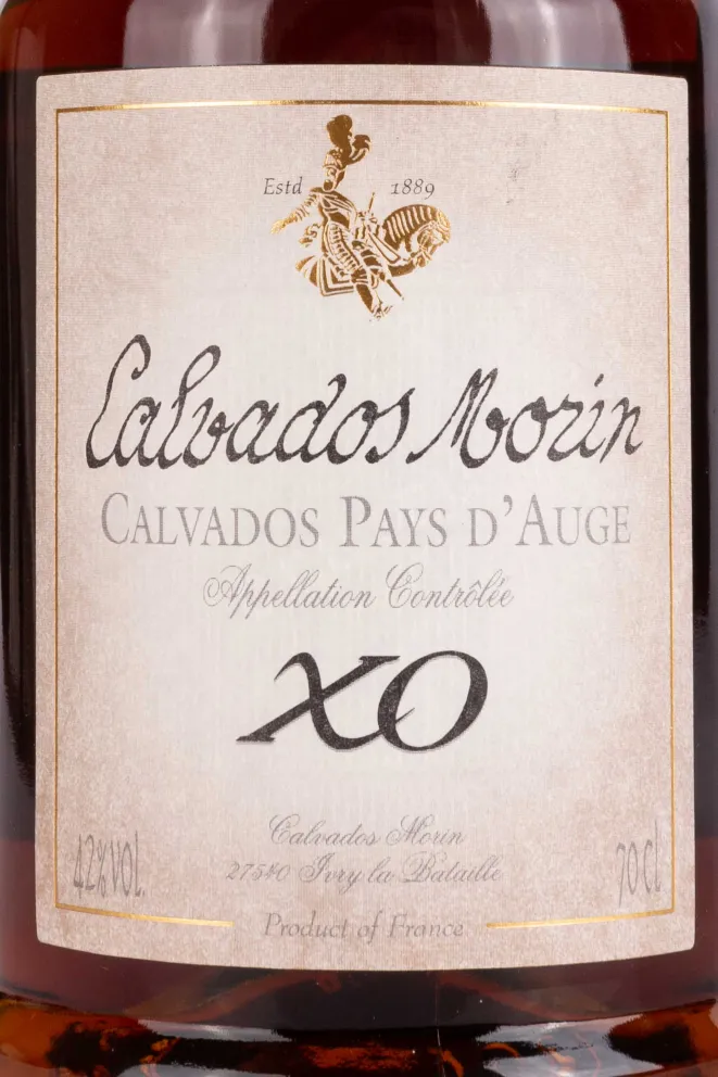 Этикетка Calvados Morin XO 20 Ans 0.7 л