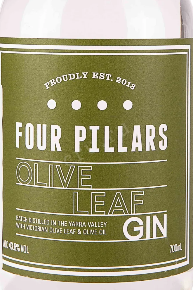 Этикетка Four Pillars Olive Leaf 0.7 л