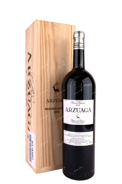 Вино Arzuaga Reserva Especial Ribera del Duero wooden box 2016 1.5 л
