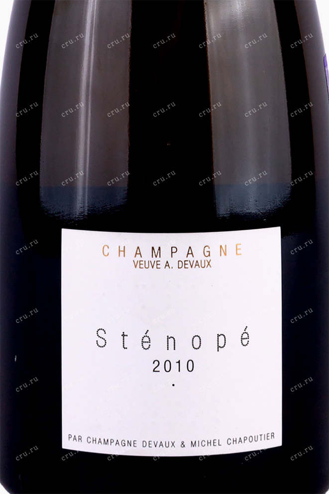Этикетка Champagne Stenope with gift box 2010 0.75 л