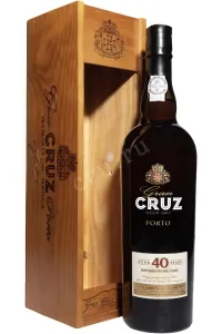 Портвейн Porto Gran Cruz 40 years old in wooden box 1983 0.75 л