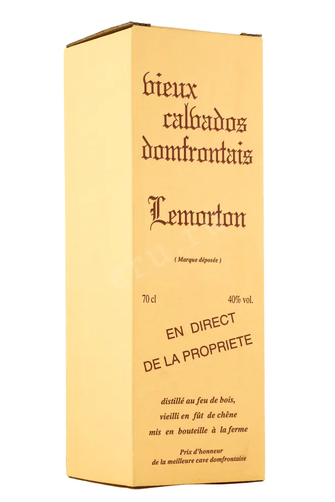 Подарочная коробка кальвадоса Лемортон 1999 0.7