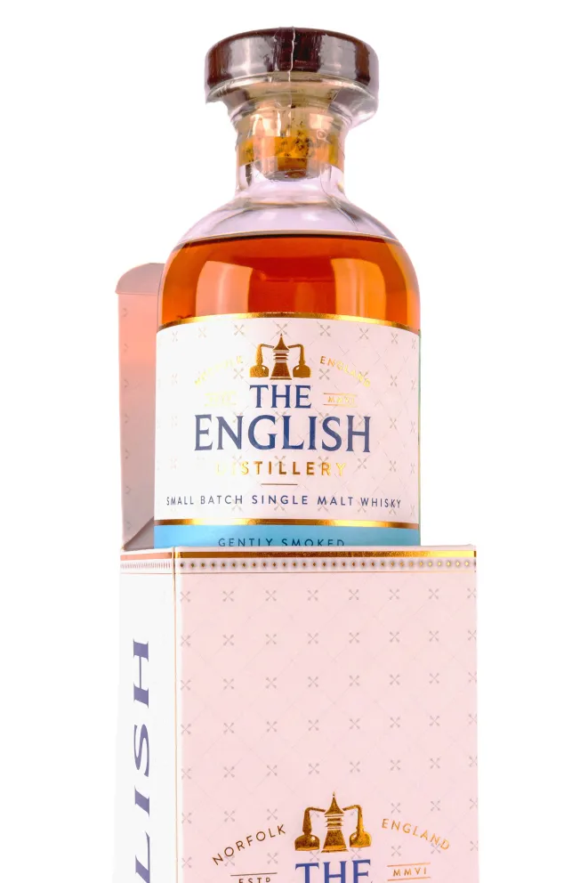 В подарочной коробке English Gently Smoked Double Cask Single Malt in gift box 0.7 л