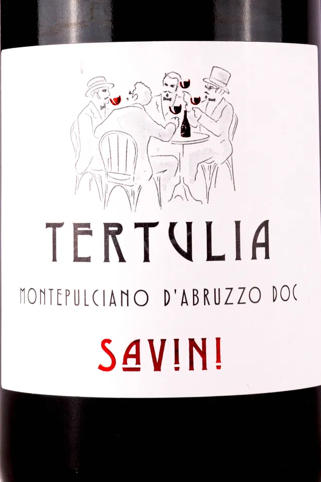 Этикетка Savini Montepulciano dAbruzzo 2022 0.75 л