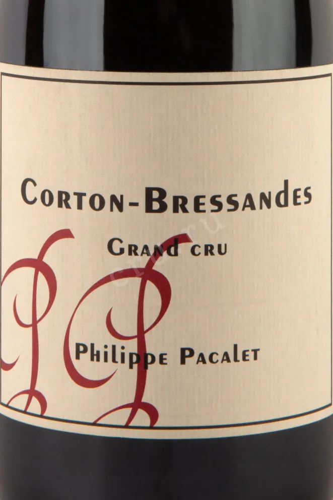 Этикетка Philippe Pacalet Corton-Bressandes Gran Cru 2018 0.75 л