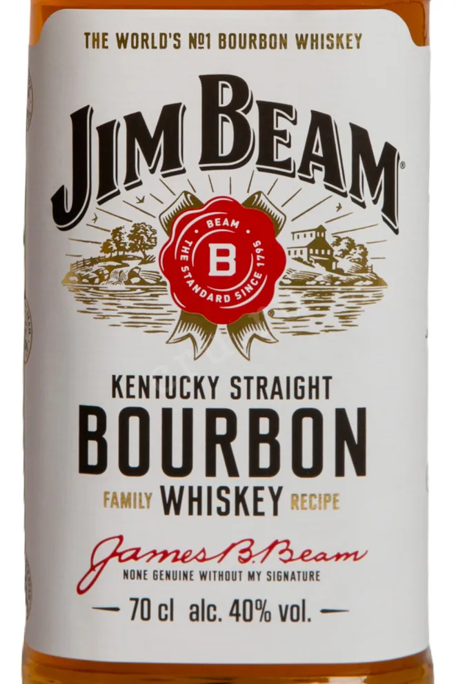 Этикетка Jim Beam 0.7 л