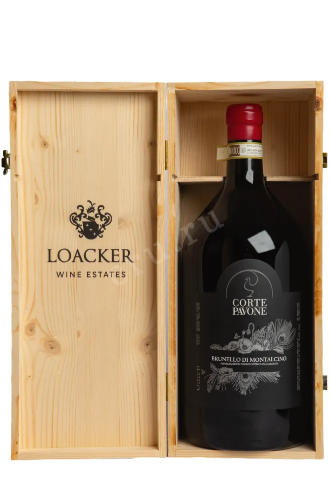 В деревянной коробке Corte Pavone Brunello di Montalcino in gift box 2017 3 л