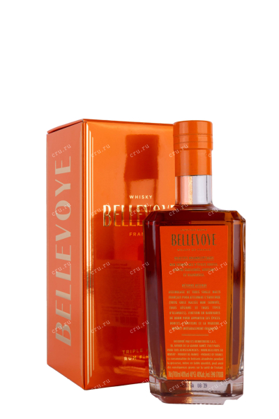 Виски Bellevoye Finition Rhum gift box  0.7 л