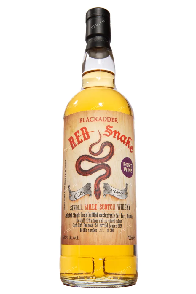 Бутылка Blackadder Red Snake Single Malt Scotch gift box 0.7 л