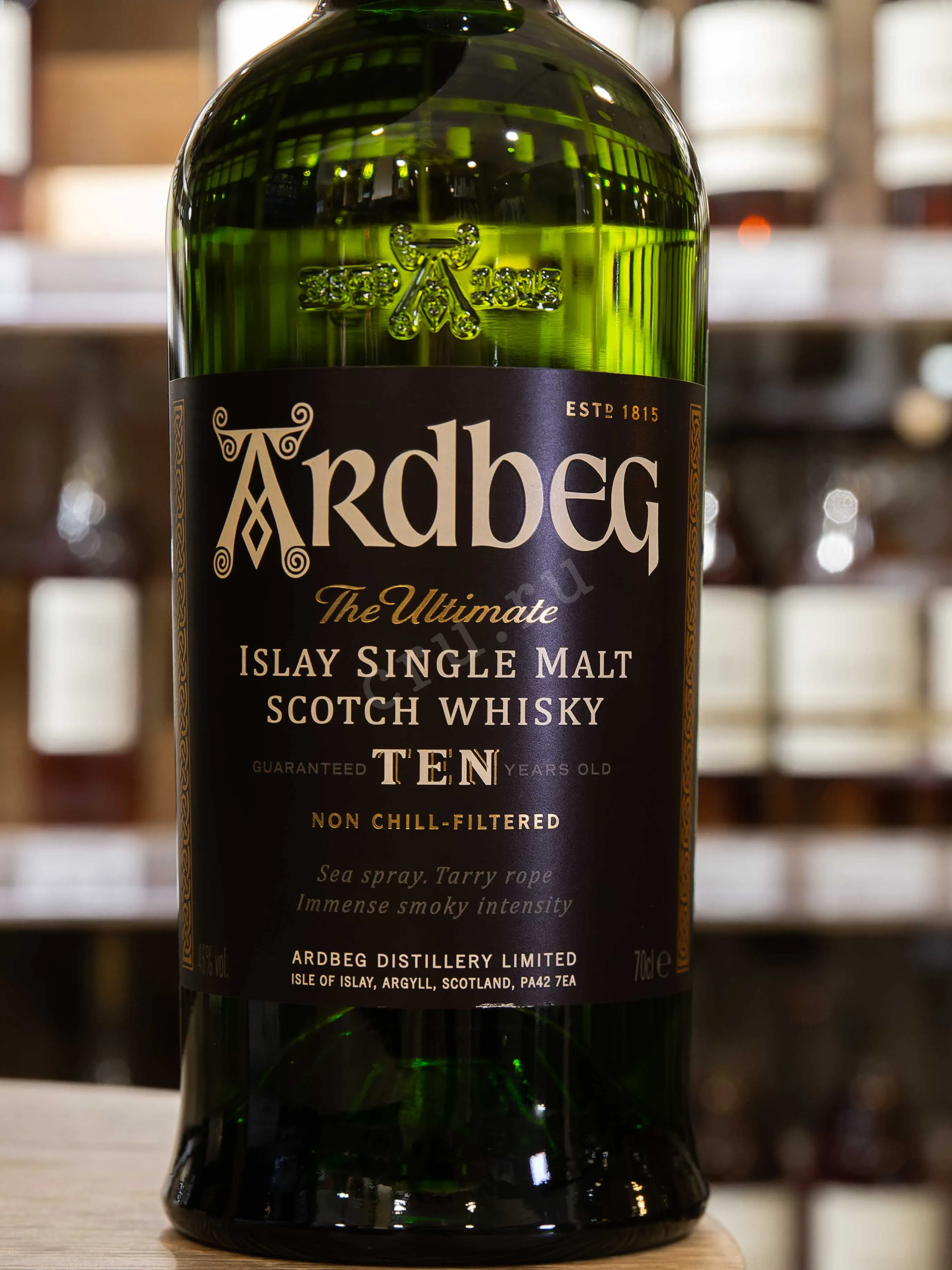 Ardbeg Ten in gift box 0.7 л купить - Шотландский виски Ардбег 10