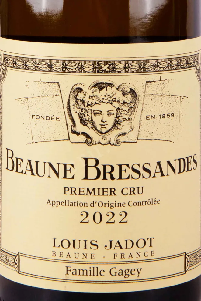 Этикетка Louis Jadot Beaune Premier Cru 2022 0.75 л