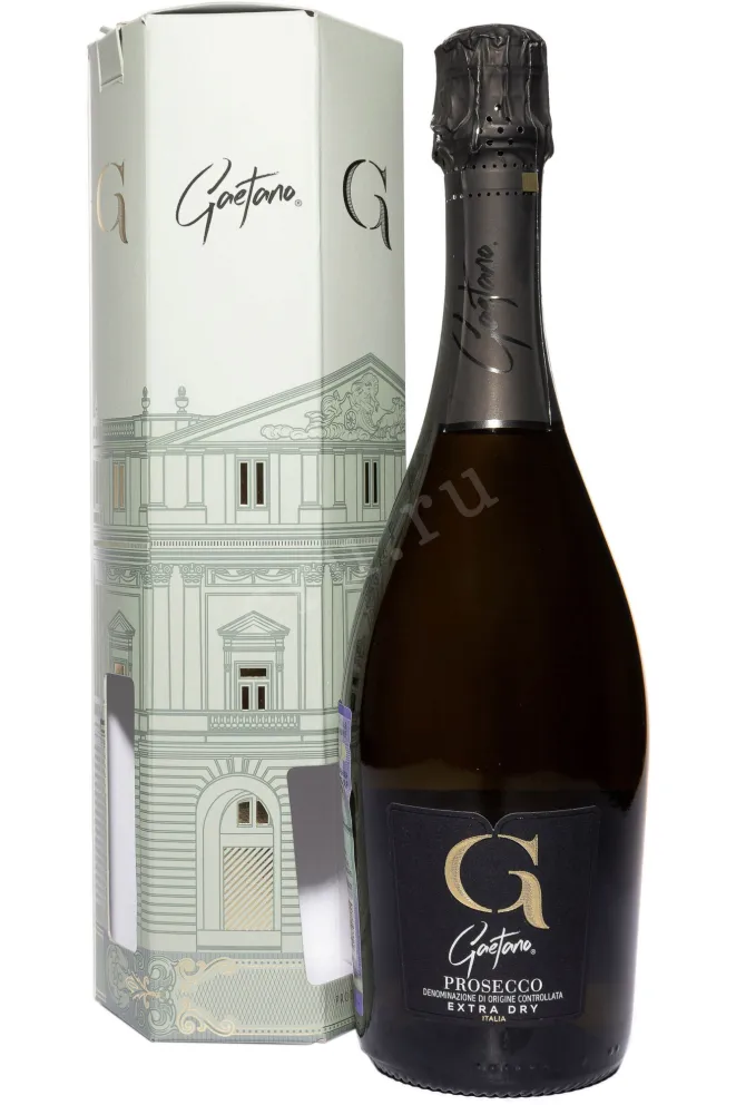 Игристое вино Gaetano Prosecco Extra Dry DOC in gift box 2024 0.75 л