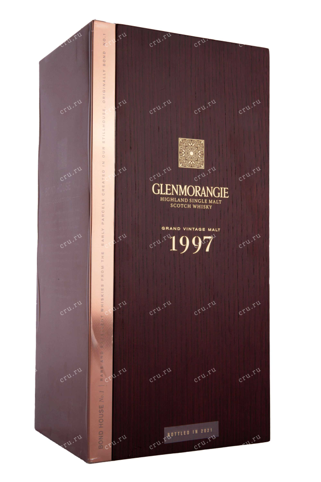 Деревянная коробка Glenmorangie Grand Vintage Malt in gift box 1997 0.7 л