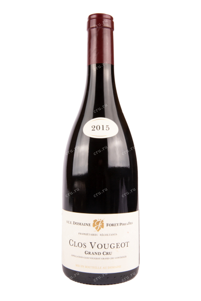 Вино Domaine Forey Pere et Fils Clos-de-Vougeot Grand Cru 2015 0.75 л