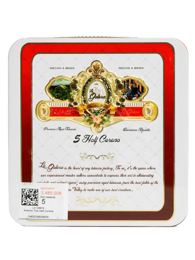 Коробка сигар La Galera Anemoi Tins Half Corona