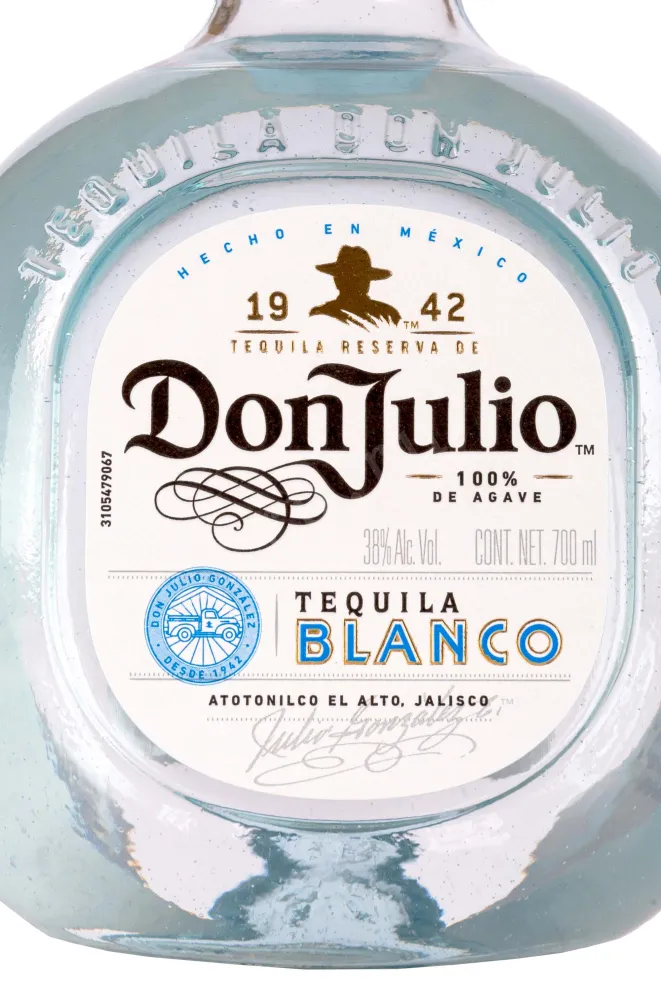Этикетка Don Julio Blanco 0.75 л