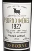 Этикетка Osborne Pedro Ximenez 2018 0.75 л
