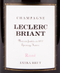Этикетка игристого вина Leclerc Briant Grand Blanc Blanc de Blanc Brut-Zero 0.75 л