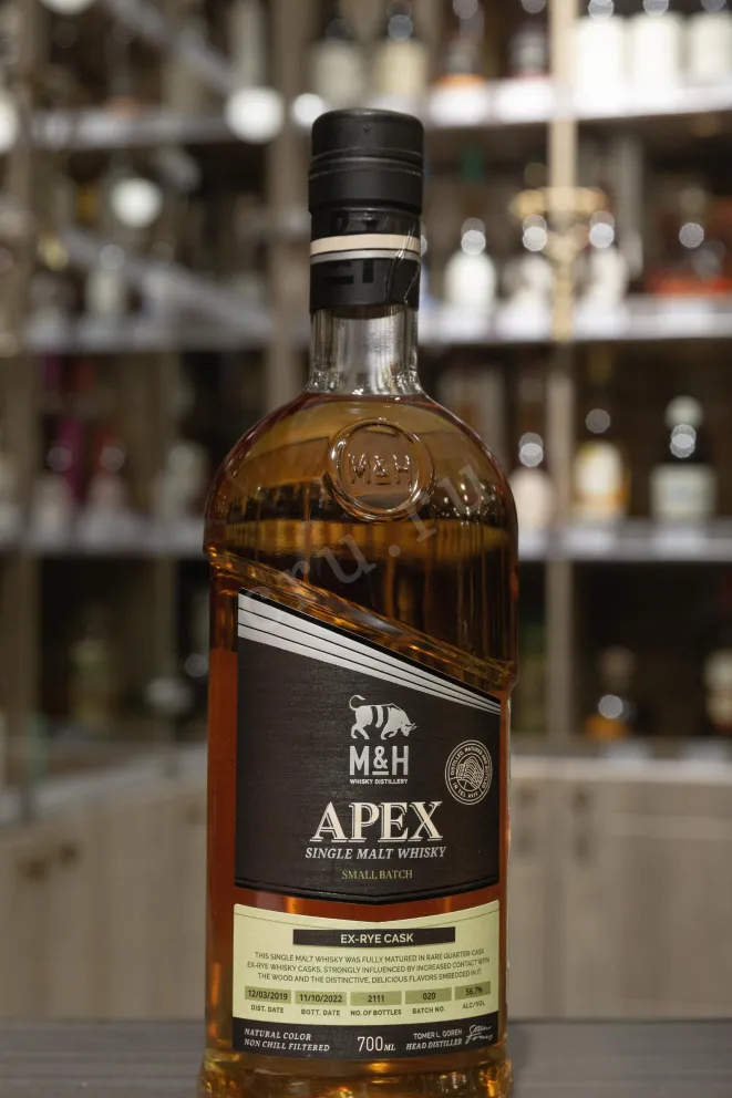В магазине Крю Профи M&H Apex ex-Rye Cask in gift box 0.7 л