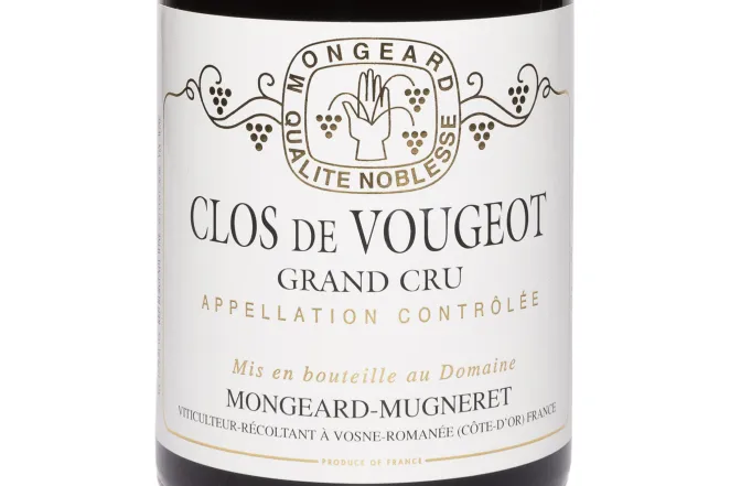 Этикетка Clos de Vougeot Grand Cru Mugneret 2014 0.75 л