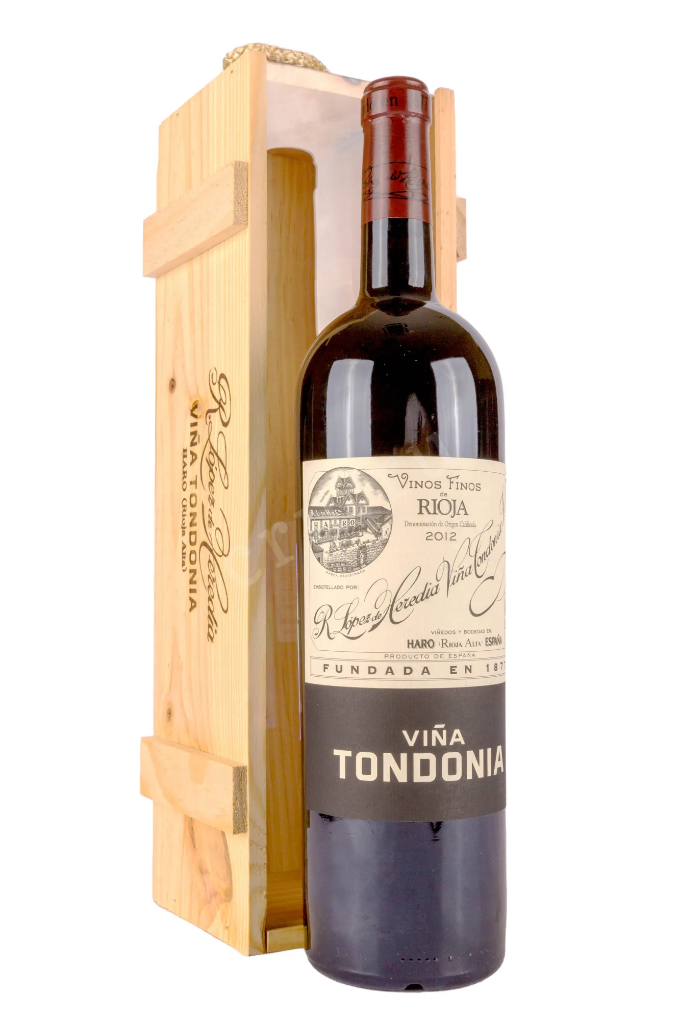Фото — Вино Vina Tondonia Reserva Red Dry Rioja in wooden box 2012 1.5 л