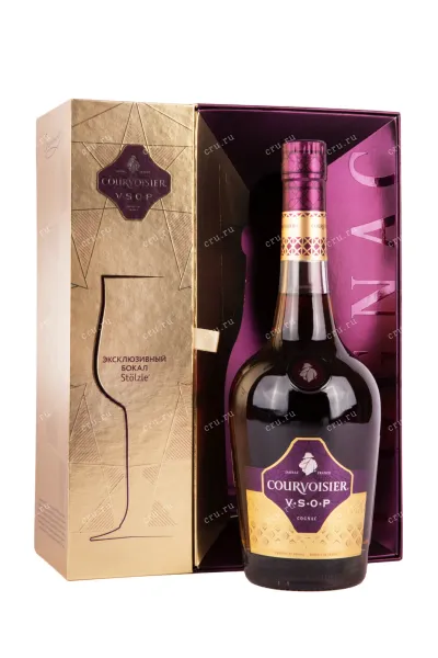 Коньяк Courvoisier VSOP, gift box with glass  0.7 л