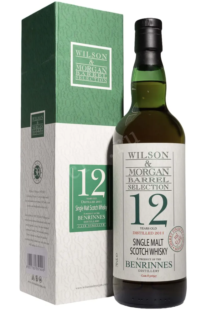 Виски Wilson&Morgan Barrel Selection Benrinnes Sherry Finish 12 years in gift box  0.7 л