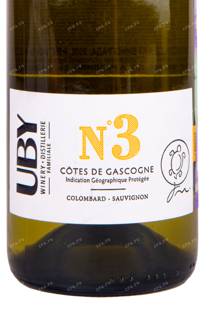 Этикетка вина Uby №3 Colombard-Sauvignon 0.75 л