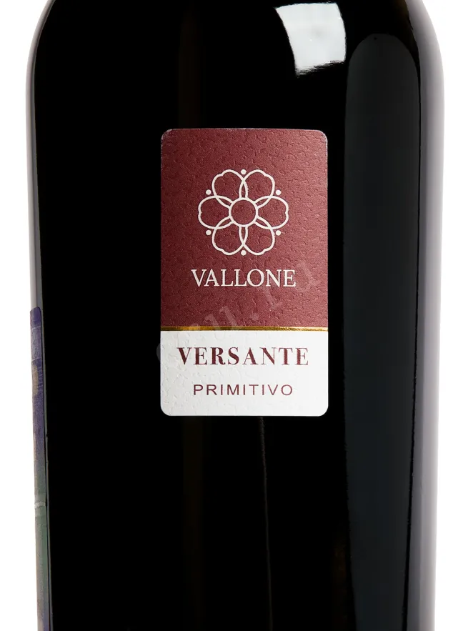 Этикетка Vallone Versante Primitivo Salento IGP 2024 0.75 л