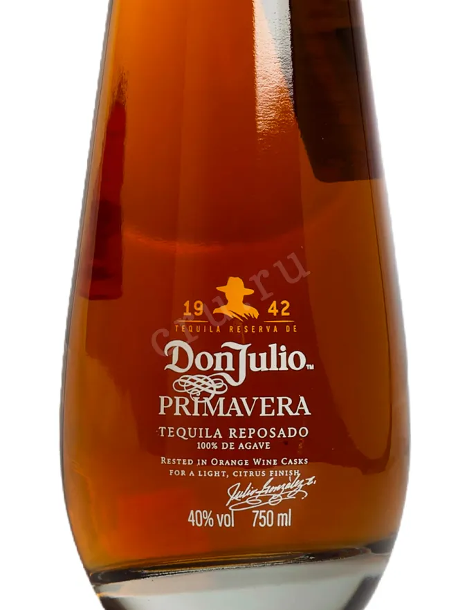 Этикетка Don Julio Primavera in gift box 0.75 л