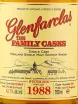 Этикетка Glenfarclas Family Casks 1988 0.7 л
