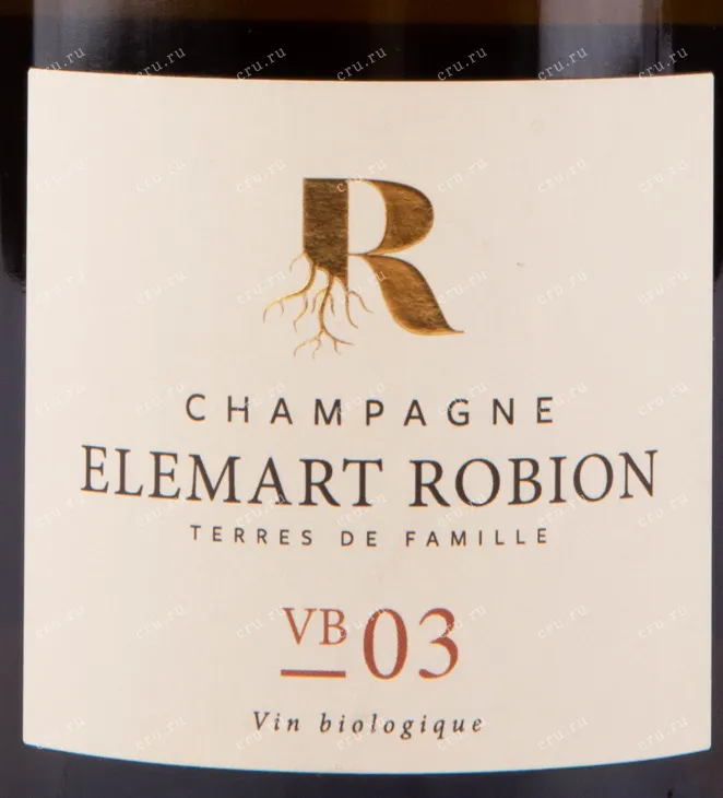 Этикетка игристого вина Elemart Robion VB03 Nature AOC 0.75 л