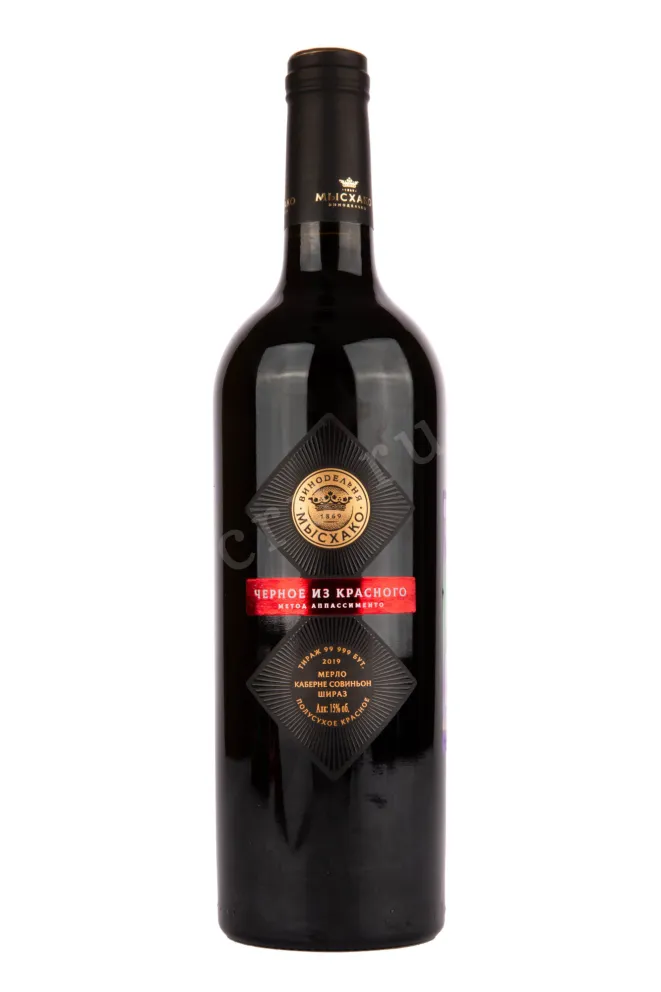 Вино Мысхако Черное из Красного 2019 0.75 л