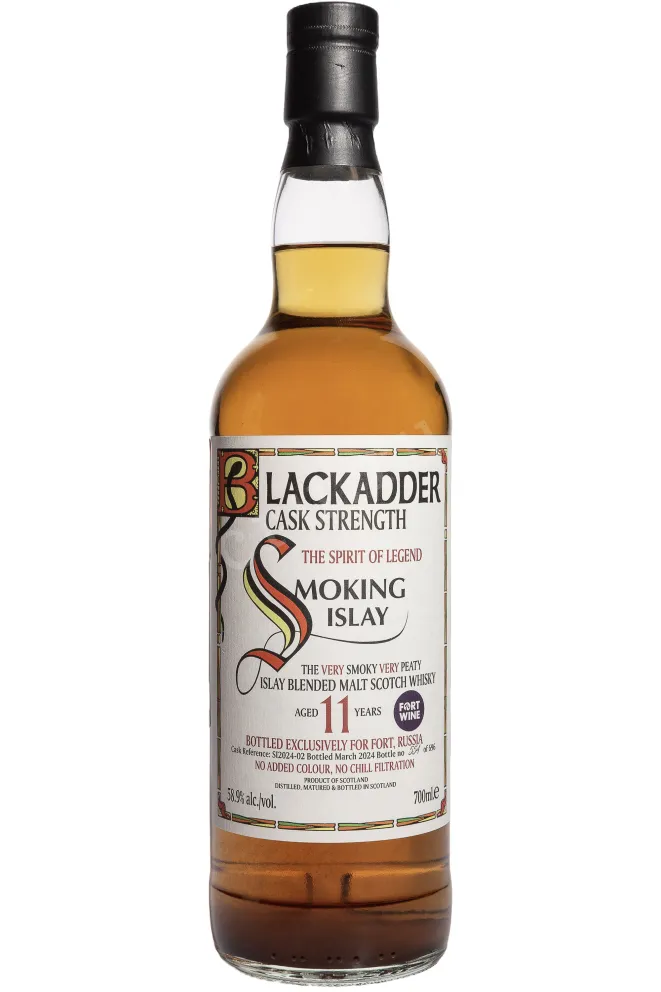 Бутылка Blackadder Smoking Islay Blended Malt Scotch in gift box 0.7 л