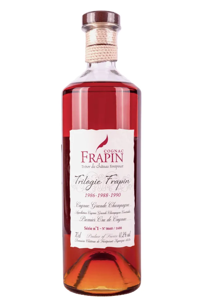 Бутылка Frapin Trilogie Grand Champagne 1986-88-90 in wooden box 0.7 л
