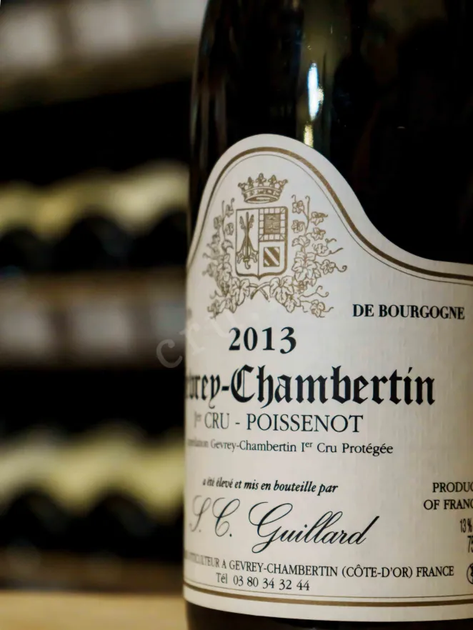 В магазине Крю Профи Guillard Gevrey-Chambertin 1er Cru Poissenot 2013 0.75 л
