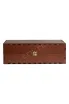 Gift Red Wooden Box For Two Bordeaux Bottles