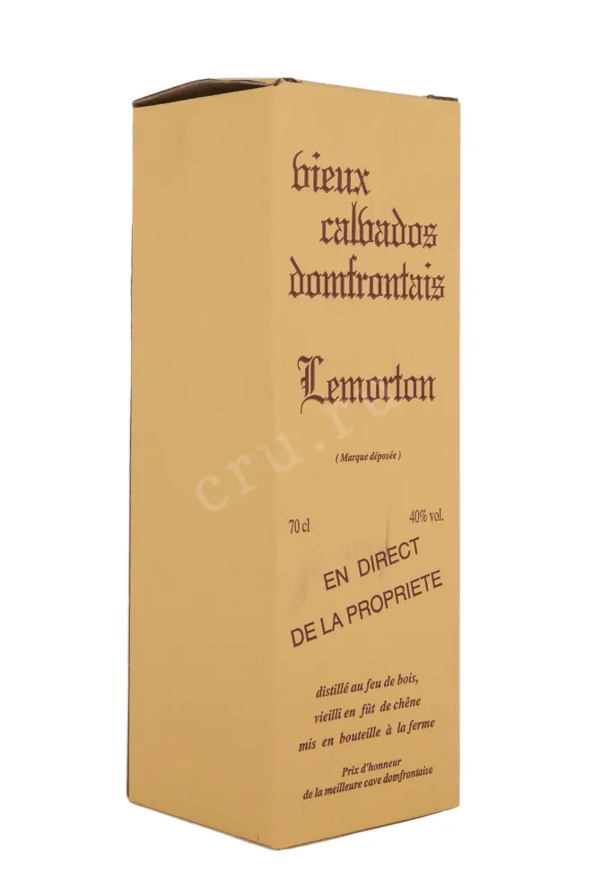 Подарочная коробка кальвадоса Лемортон 1962 0.7