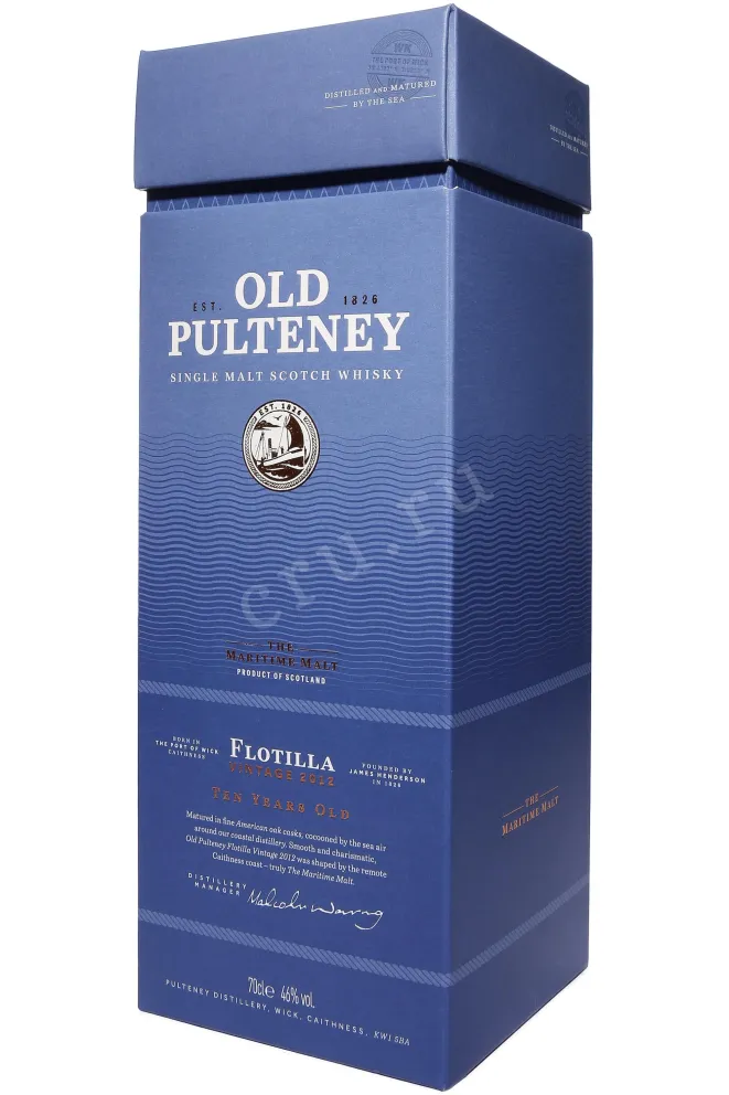 Подарочная коробка Old Pulteney Flotilla Vintage in gift box 2012 0.7 л