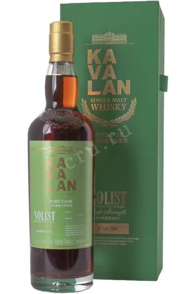 Виски Kavalan Solist Port Cask Single Cask Strength  0.7 л