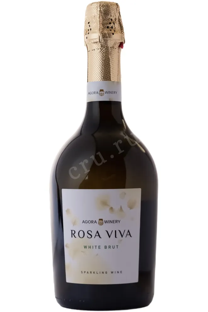 Игристое вино Агора Роза Вива Белое Брют 2024 0.75 л