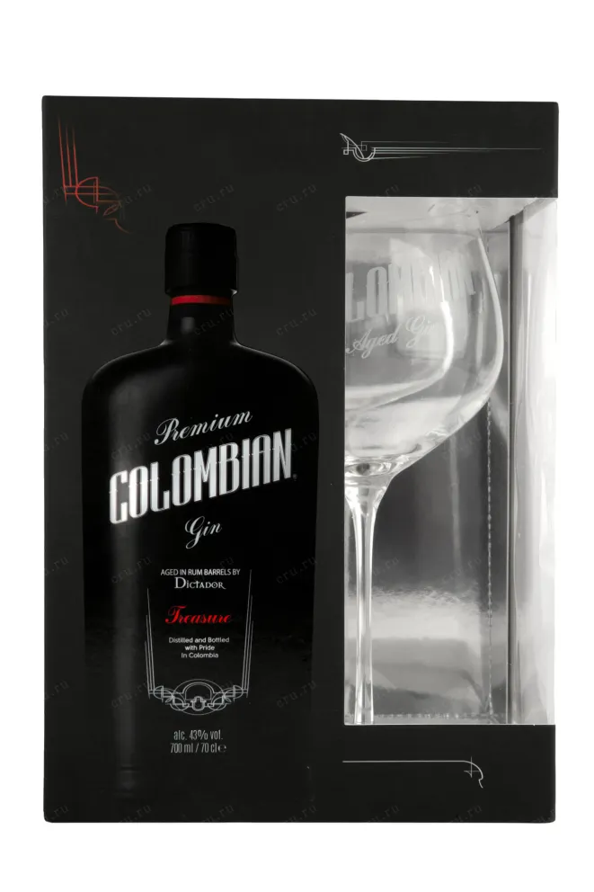 Набор с бокалом Dictador Treasure 0.7 л