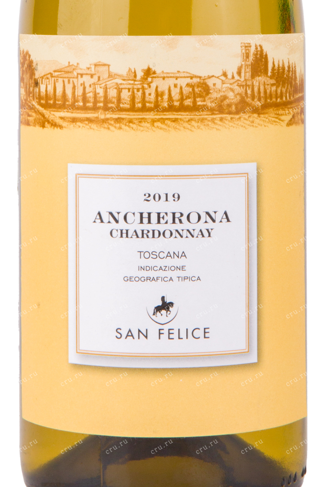 Этикетка вина Ancherona Chardonnay Toscana IGT 0.75 л