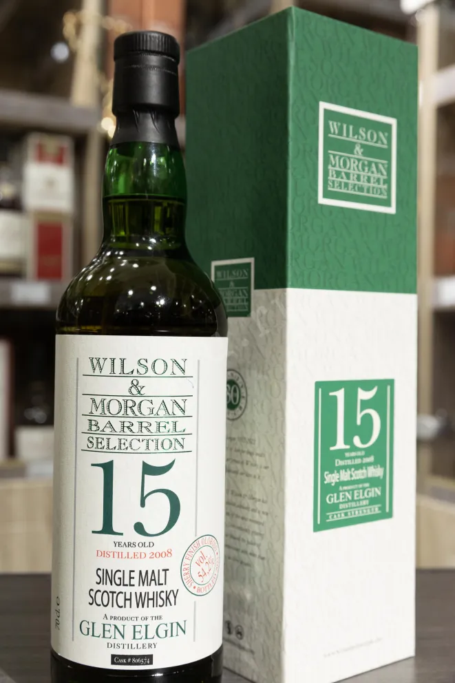 В магазине Крю Профи Wilson & Morgan Barrel Selection Glen Elgin Sherry Finish Oloroso 15 Years Old in gift box 0.7 л
