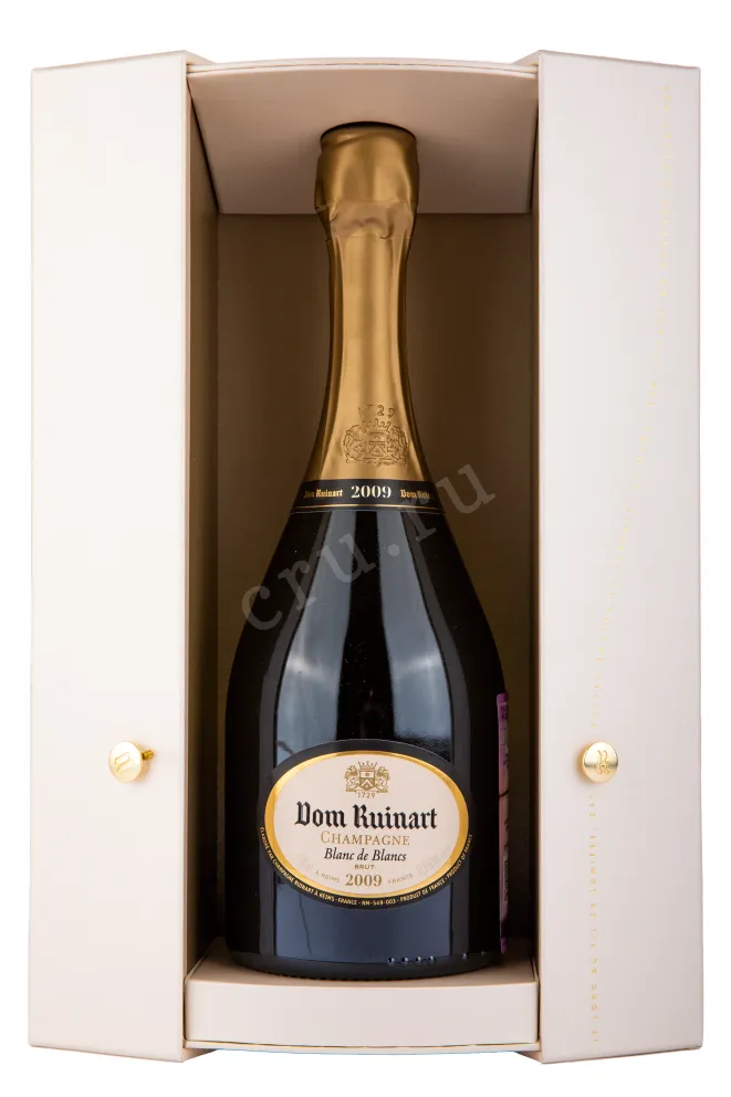 Подарочная коробка игристого вина Dom Ruinart Blanc de Blancs 2009 0.75 л