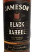 Этикетка Jameson Black Barrel in gift box with 1 glass 0.7 л