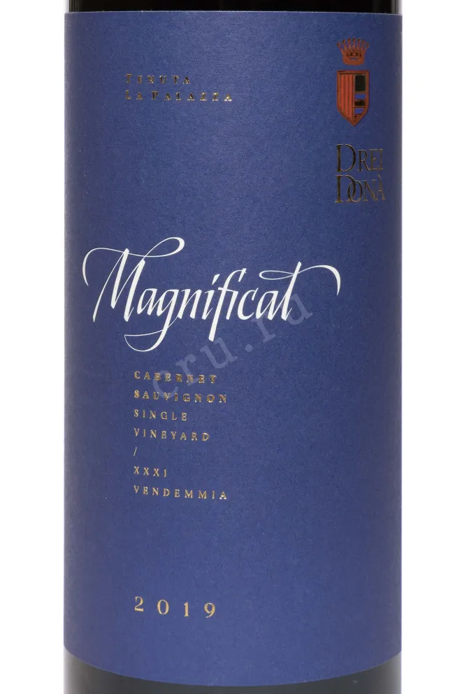 Этикетка Drei Dona Magnificat Cabernet Sauvignon 2019 0.75 л