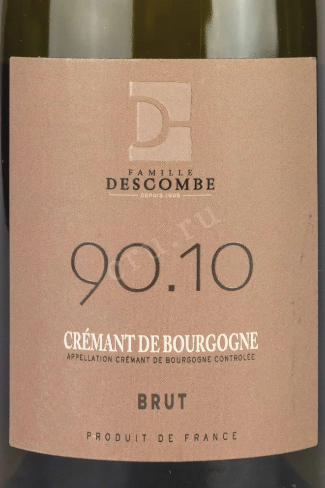 Игристое вино Famille Descombe Cremant de Bourgogne 90.10 2021 0.75 л